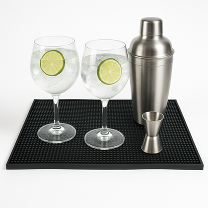 Premium Service Spill Rubber Mat, Black - Premium Home from Chabrias Ltd - Just £9.99! Shop now at Chabrias Ltd