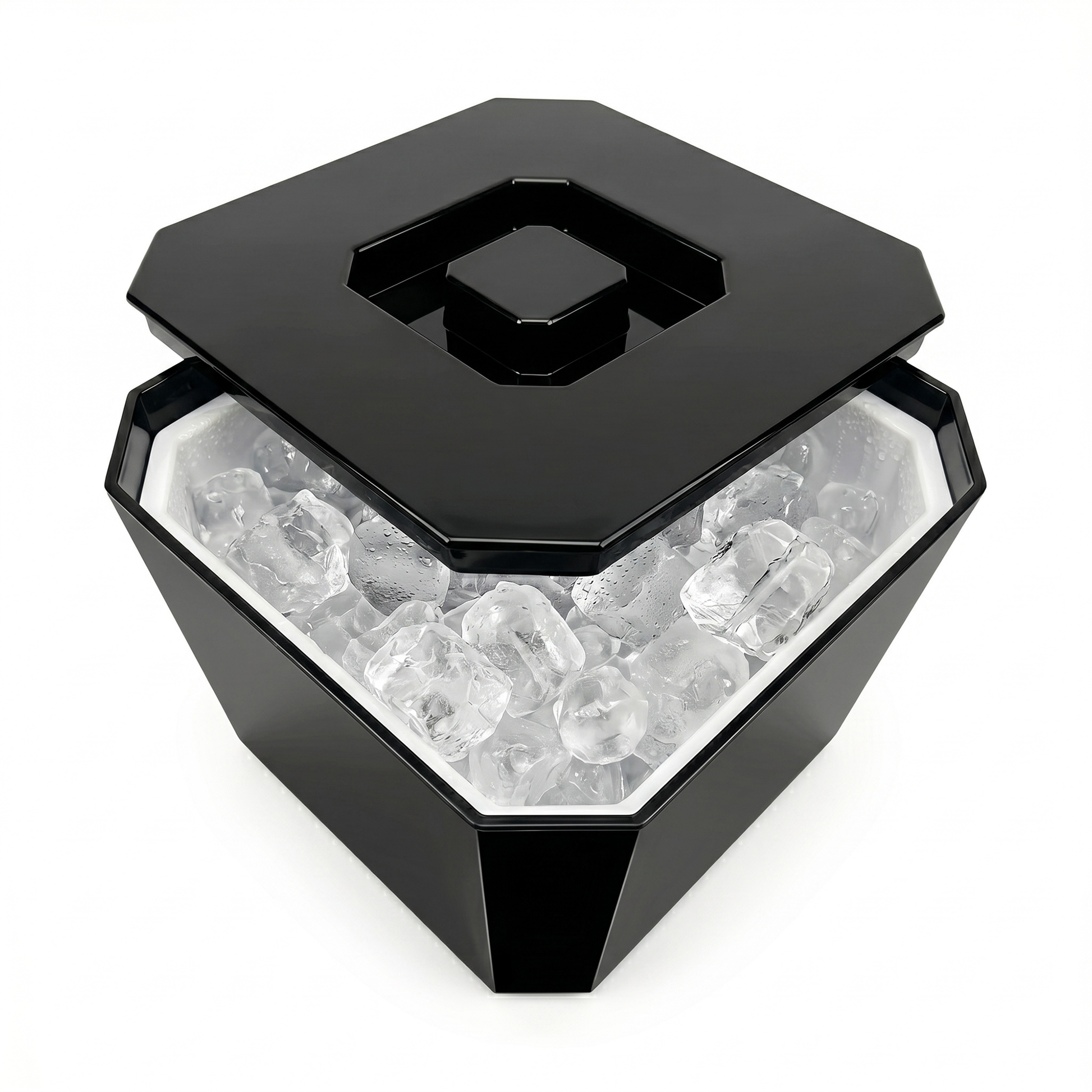 BPA-free plastic ice bucket for parties and BBQs