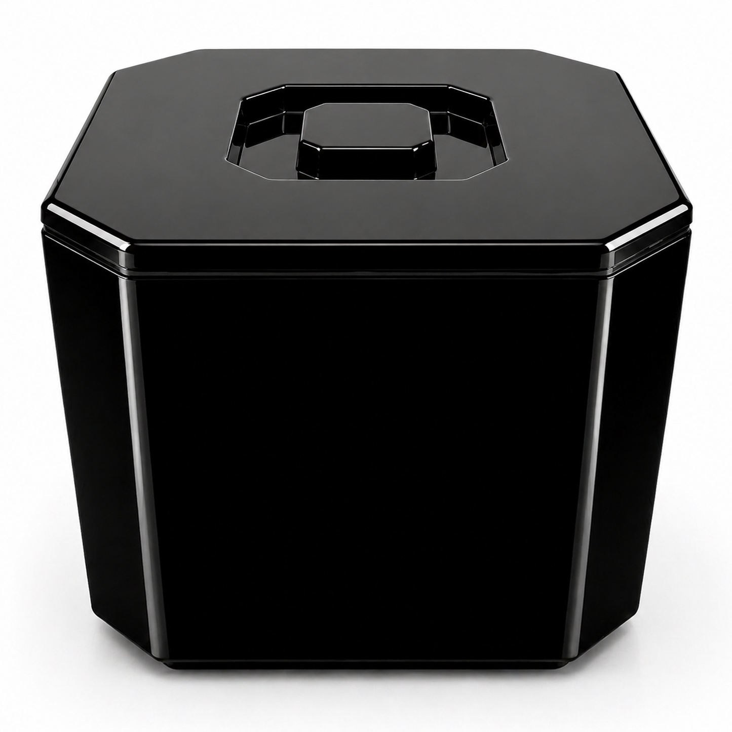 Large double wall ice bucket with drainage liner