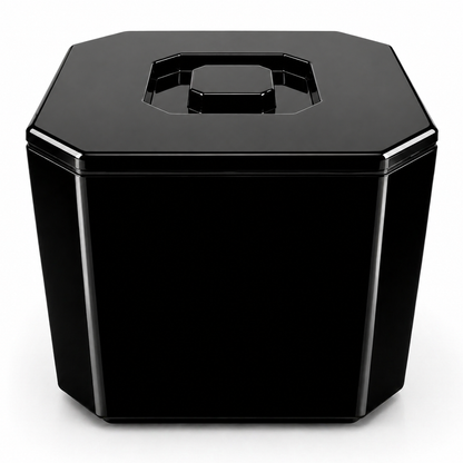 Large double wall ice bucket with drainage liner
