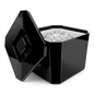 Black 6 litre insulated ice bucket with lid for home bar