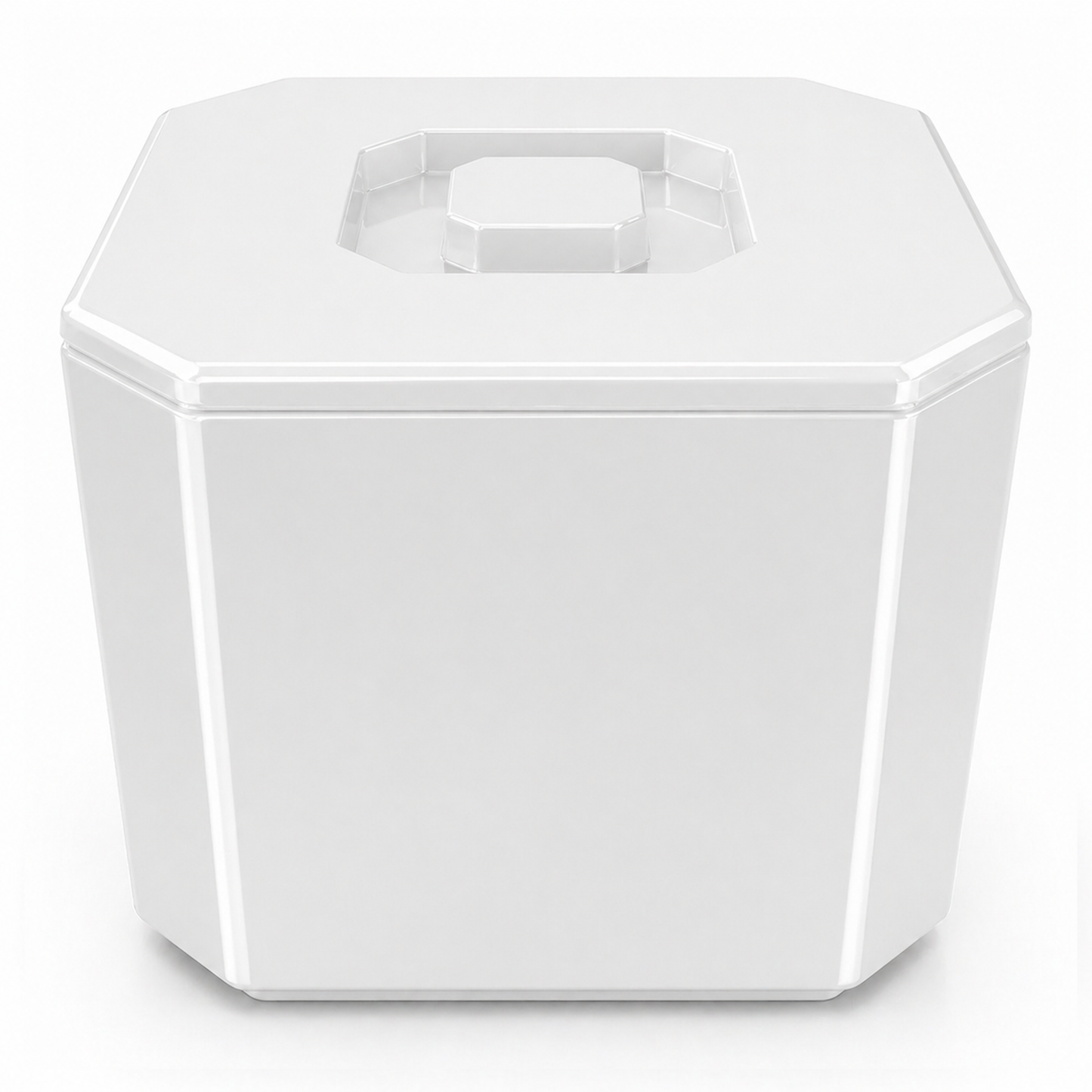 Large 6 litre white ice bucket for parties and BBQs