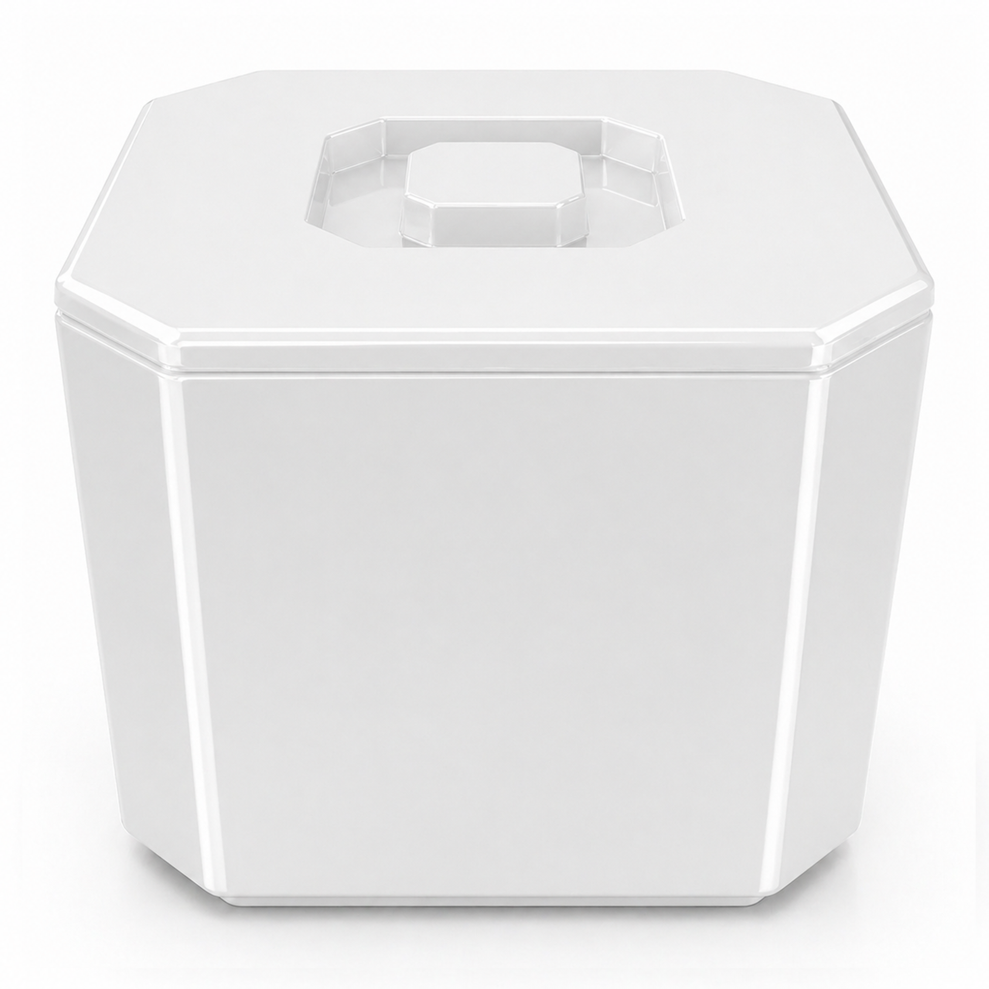 Large 6 litre white ice bucket for parties and BBQs