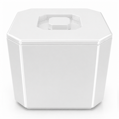 Large 6 litre white ice bucket for parties and BBQs