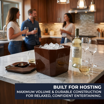 UK made insulated ice bucket with removable tray