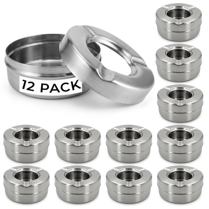 windproof stainless steel ashtray with lid outdoor use uk