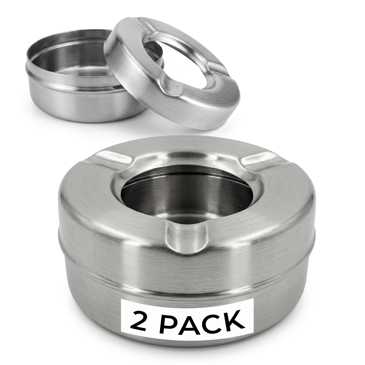 windproof stainless steel ashtray with lid outdoor use uk