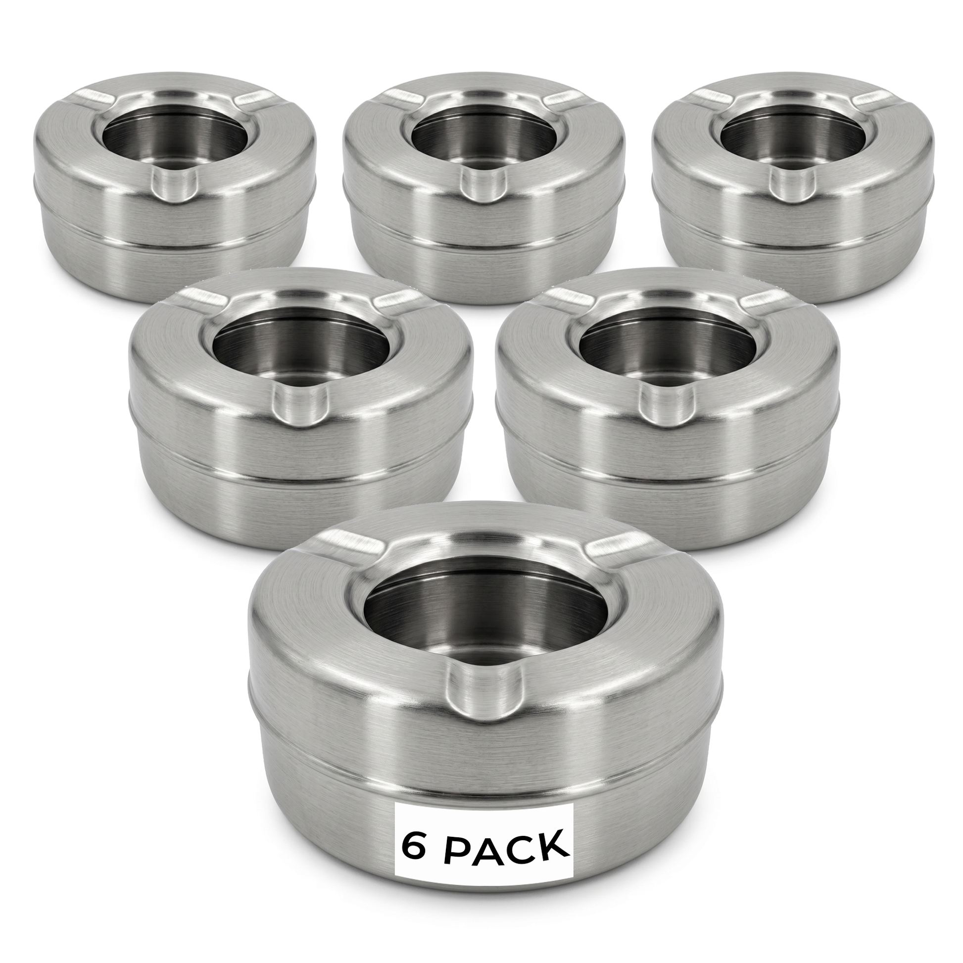 6 pack outdoor ashtrays for patio and garden tables