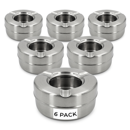 6 pack outdoor ashtrays for patio and garden tables