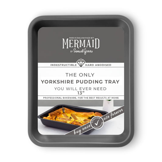 Hard Anodised Yorkshire Pudding Tray, 13" - Premium Home from Mermaid - Just £47.49! Shop now at Chabrias Ltd