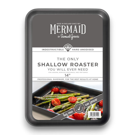 Hard Anodised Shallow Roasting Dish, 14" - Premium Home from Mermaid - Just £48.99! Shop now at Chabrias Ltd