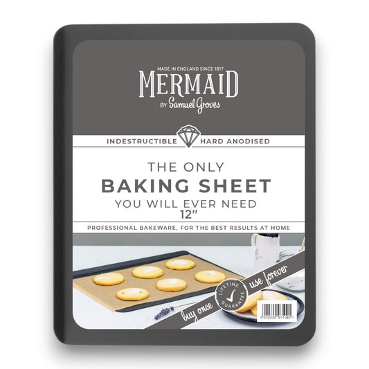 Hard Anodised Baking Sheet, 12" Slide Off - Premium Home from Mermaid - Just £33.99! Shop now at Chabrias Ltd