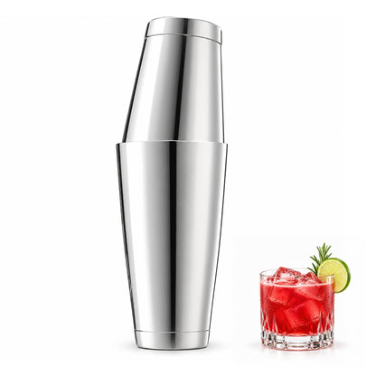 Boston Shaker with Weighted Base – Stainless Steel Professional Cocktail Shaker