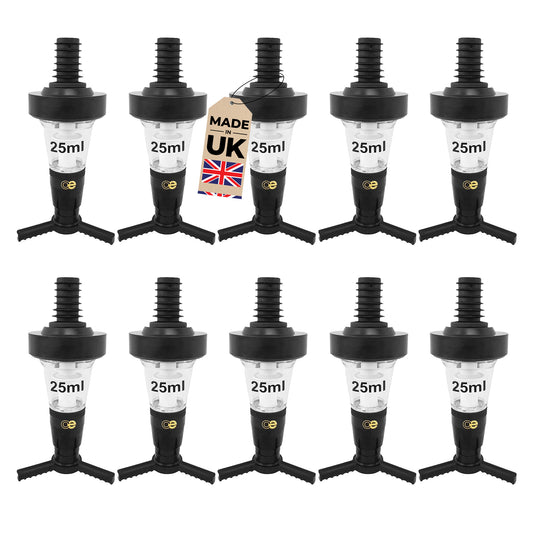 Professional Bar Optic 25ml Measures Pack of 10 Spirit Dispensers - Premium Home from Chabrias Ltd - Just £33.24! Shop now at Chabrias Ltd
