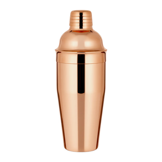 750ml Copper Plated Cocktail Shaker with Built-in Strainer – Professional 3-Piece Bar Tool - Premium Kitchen from Chabrias Ltd - Just £7.99! Shop now at Chabrias Ltd