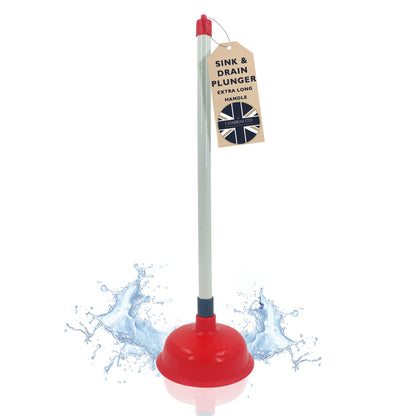 Chabrias Ltd Sink & Drain Plunger for Bathroom, Kitchen, Work, 140 mm Suction Cup, Durable - Premium Home Improvement from Chabrias Ltd - Just £6.64! Shop now at Chabrias Ltd