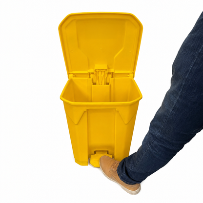 50L Yellow Clinical Waste Pedal Bin - Hospital, Clinic & School Medical Room Bin