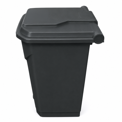 Grey hospital bin with foot pedal lid for hands-free general waste disposal
