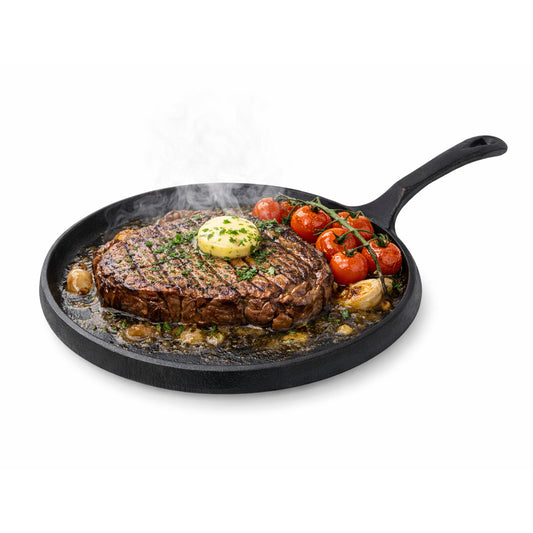 Cast Iron Round Skillet Pan, 23cm