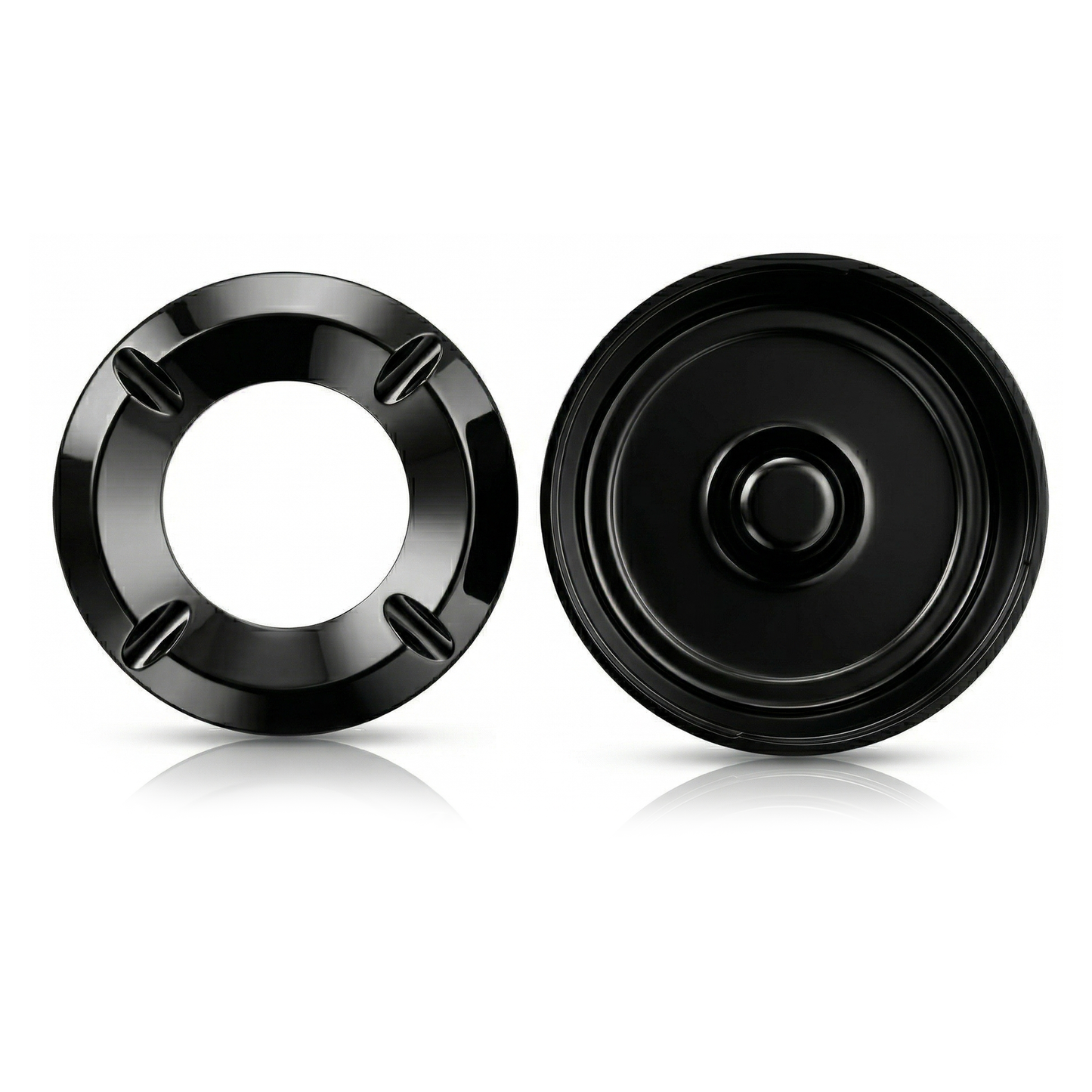 black melamine ashtray screw lid cigarette holder