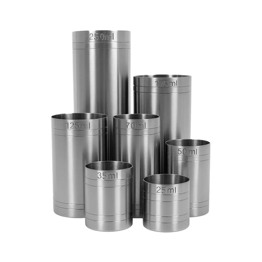 Stainless Steel 7 Piece Thimble Measure Government Stamped - Premium Kitchen from Chabrias Ltd - Just £18.99! Shop now at Chabrias Ltd