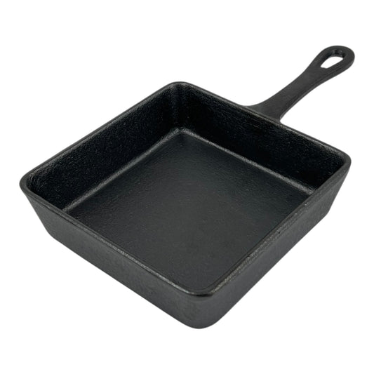 Pro Cast Iron Skillet Square Pan – 14cm x 14cm - Premium Home from Chabrias Ltd - Just £9.99! Shop now at Chabrias Ltd