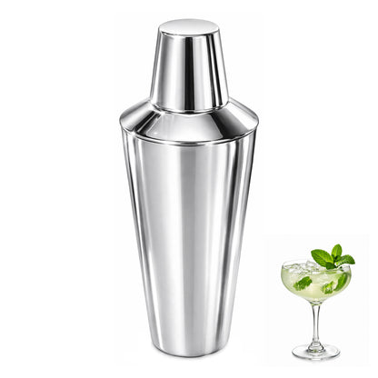 Premium Stainless Steel Cocktail Shaker Set 3 Piece 750ml Built-In Strainer Professional Bartender Kit Leakproof Dishwasher Safe