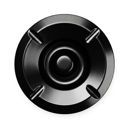 small windproof ashtray 10cm black with removable lid