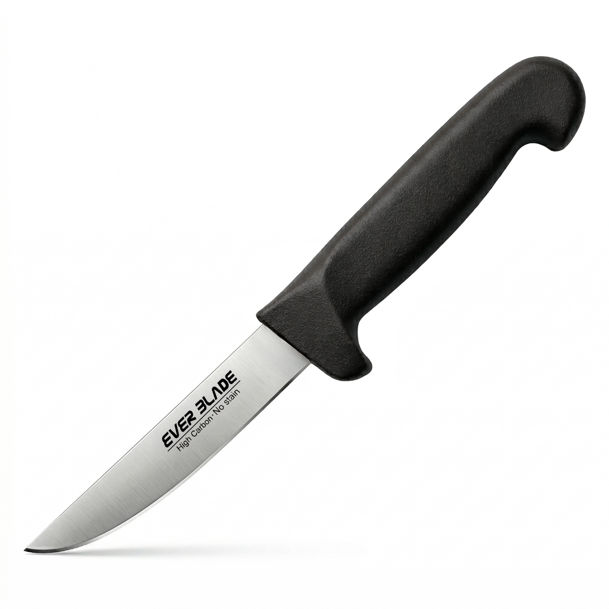 Black HACCP paring knife with 4 inch stainless steel blade
