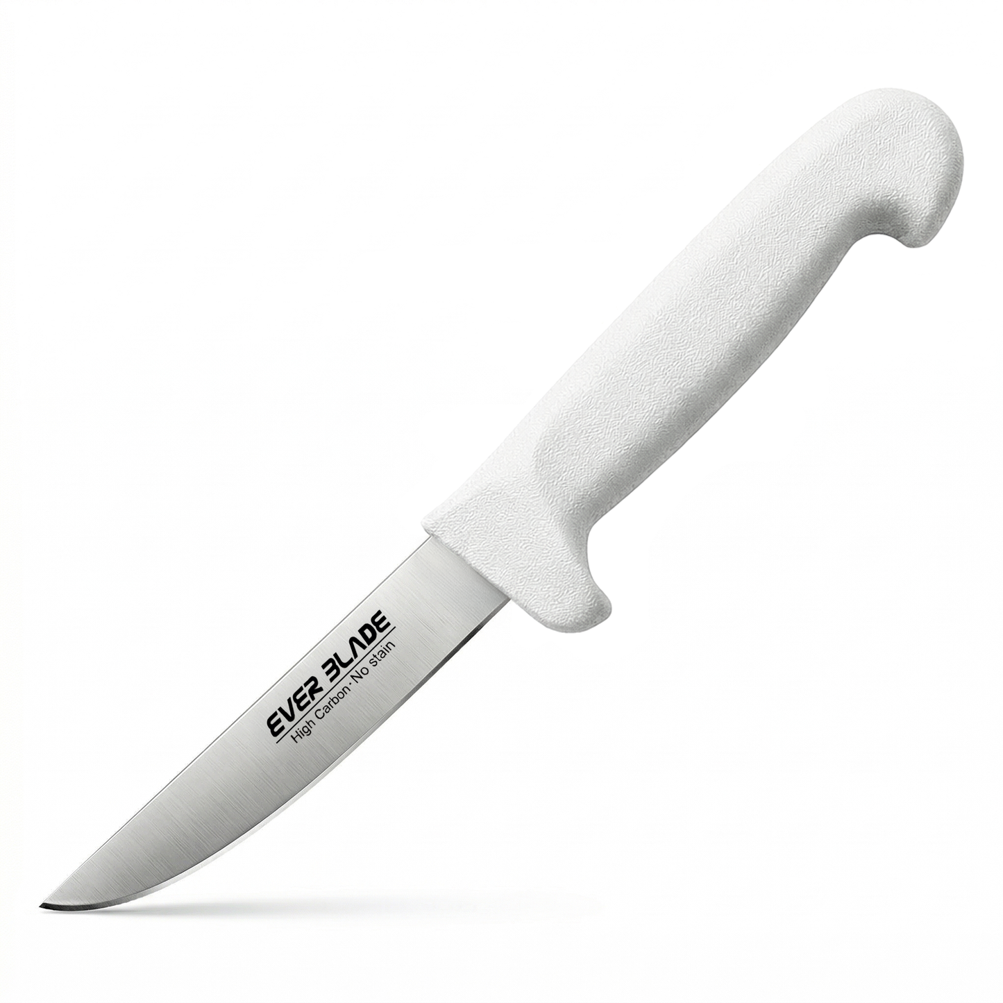 White HACCP paring knife with 4 inch stainless steel blade
