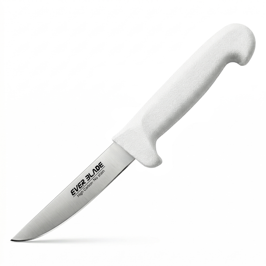 White HACCP paring knife with 4 inch stainless steel blade
