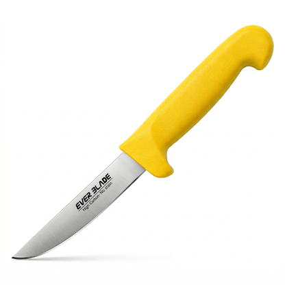 Yellow HACCP paring knife with 4 inch stainless steel blade