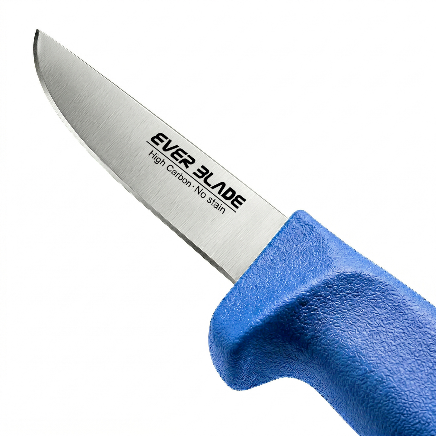 Paring knife preparing fish on kitchen chopping board
