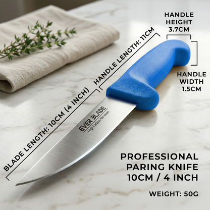 Colour coded blue kitchen knife for fish and seafood preparation
