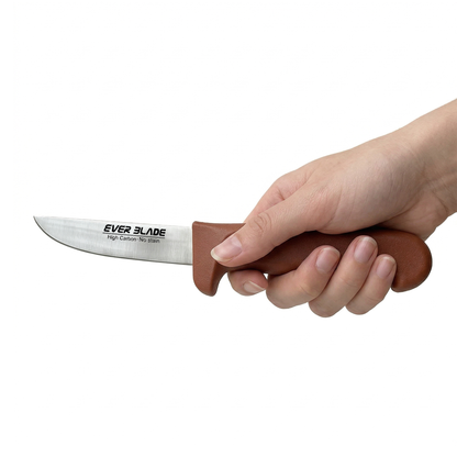 Ever Blade 4” Paring Knife (100mm) Brown - Japanese Steel Colour-Coded Kitchen Knife