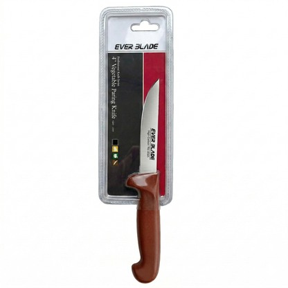 Ever Blade 4” Paring Knife (100mm) Brown - Japanese Steel Colour-Coded Kitchen Knife