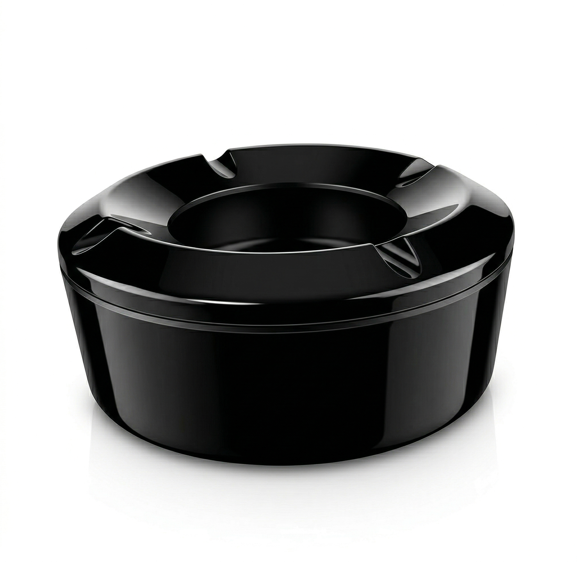 commercial ashtrays black melamine windproof bulk set