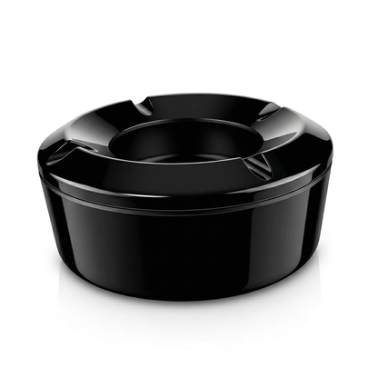 commercial ashtrays black melamine windproof bulk set