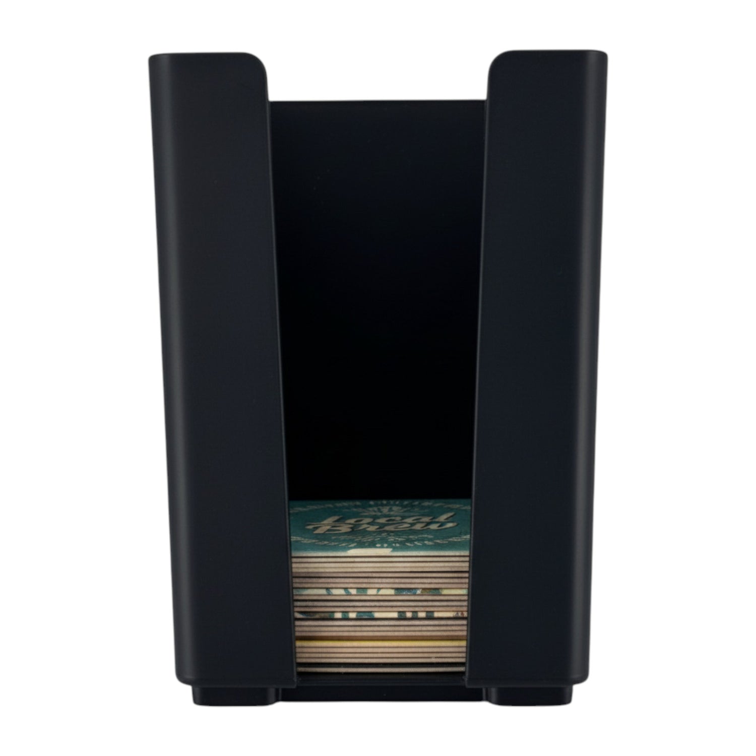 Sleek Black Napkin & Coaster Holder – Modern Bar Caddy – UK Made - Premium Barware from Chabrias Ltd - Just £7.99! Shop now at Chabrias Ltd