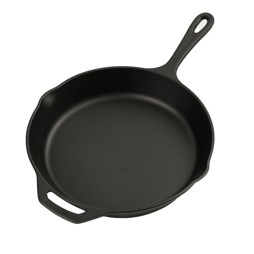 Pro Cast Iron Skillet Frying Pan – Large 30cm - Premium WAY from Chabrias Ltd - Just £24.99! Shop now at Chabrias Ltd