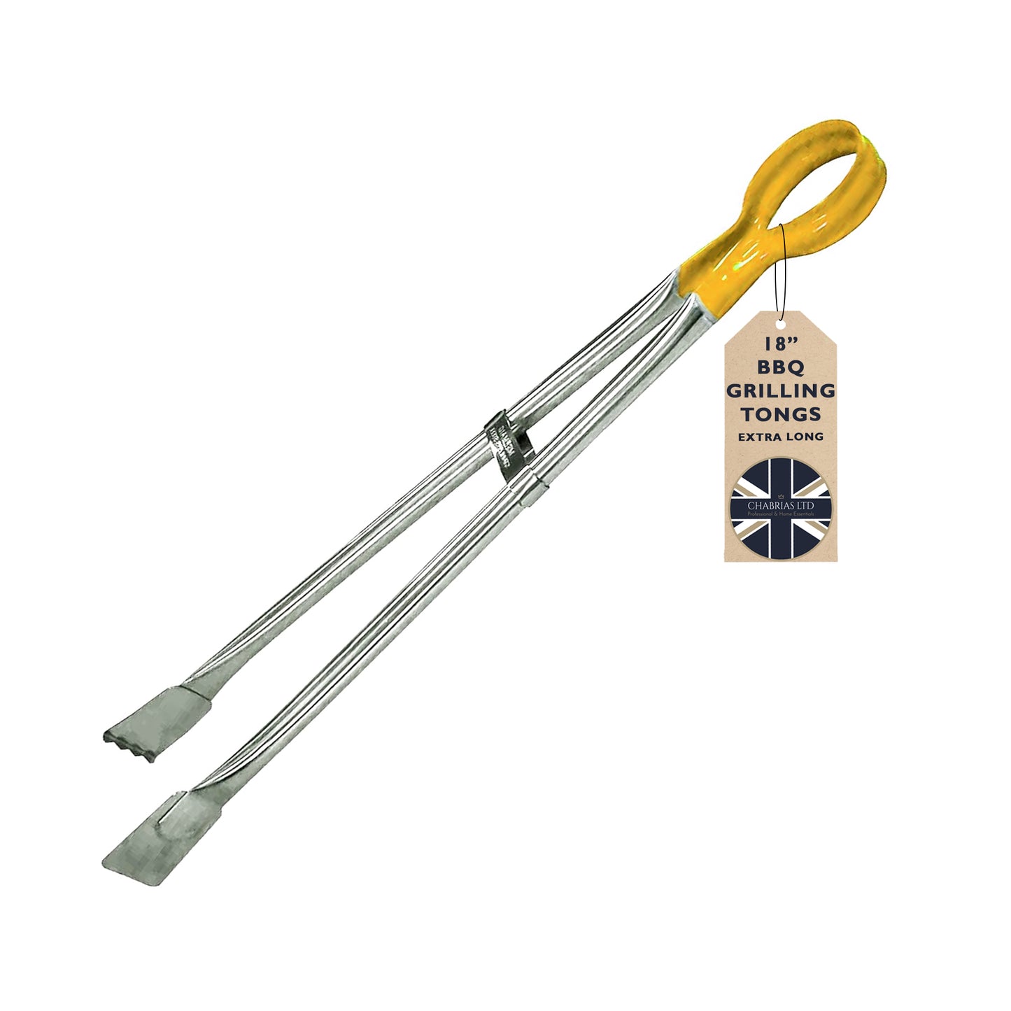 18" Professional Longlife Stainless Steel Grill BBQ Tongs