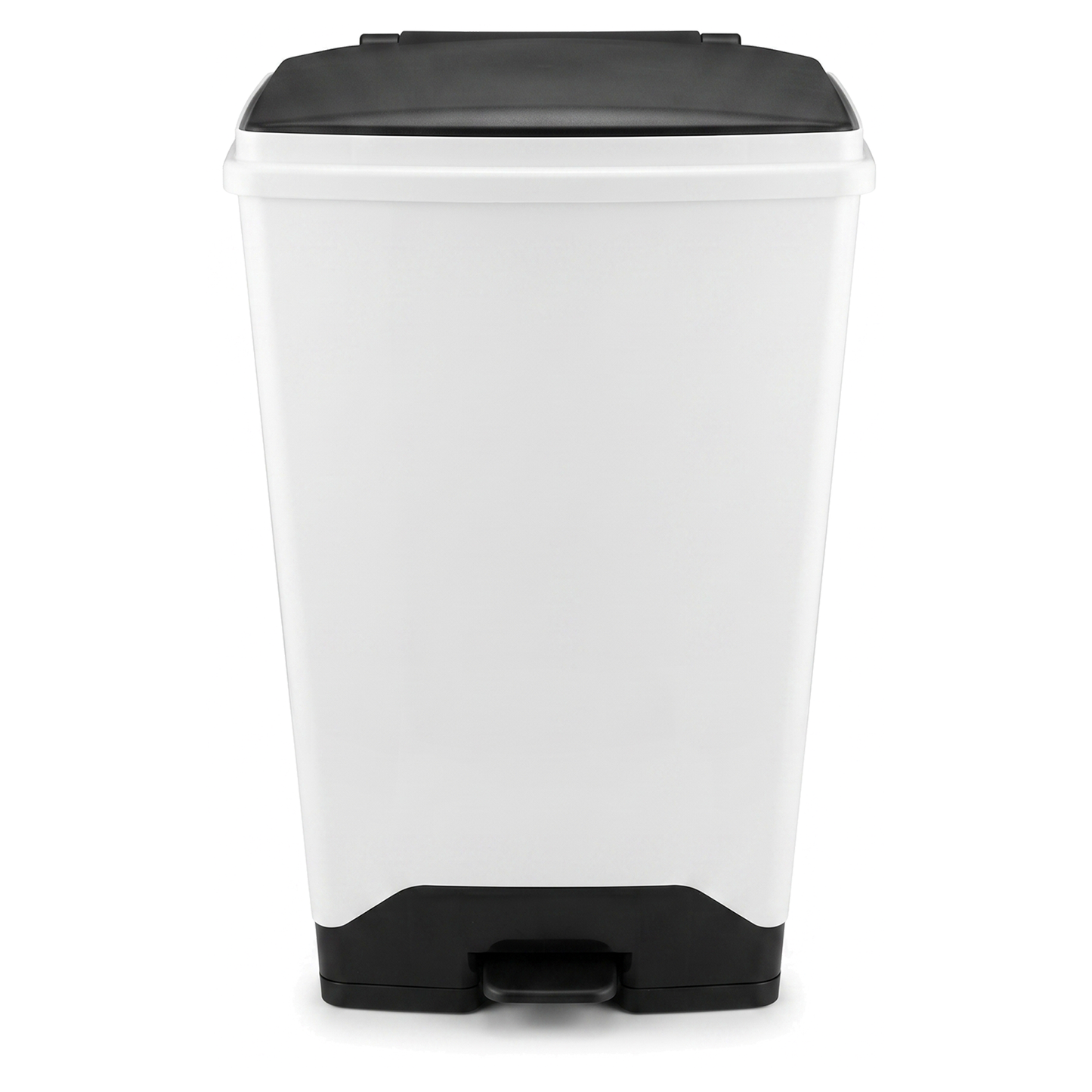70 litre fire retardant plastic sack holder with black lid for commercial waste disposal