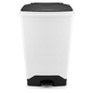 70 litre fire retardant plastic sack holder with black lid for commercial waste disposal