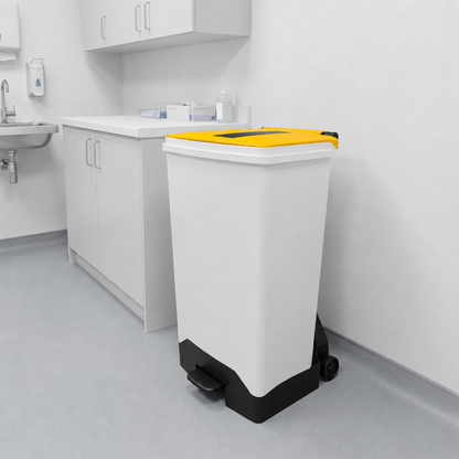 70 Litre Fire Retardant Plastic Sack Holder with Tiger Lid for NHS Healthcare Waste