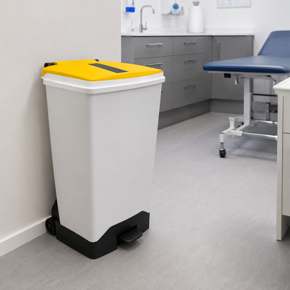 70 Litre Fire Retardant Plastic Sack Holder with Tiger Lid for NHS Healthcare Waste