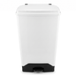 70 litre fire retardant plastic sack holder with white lid for general waste disposal