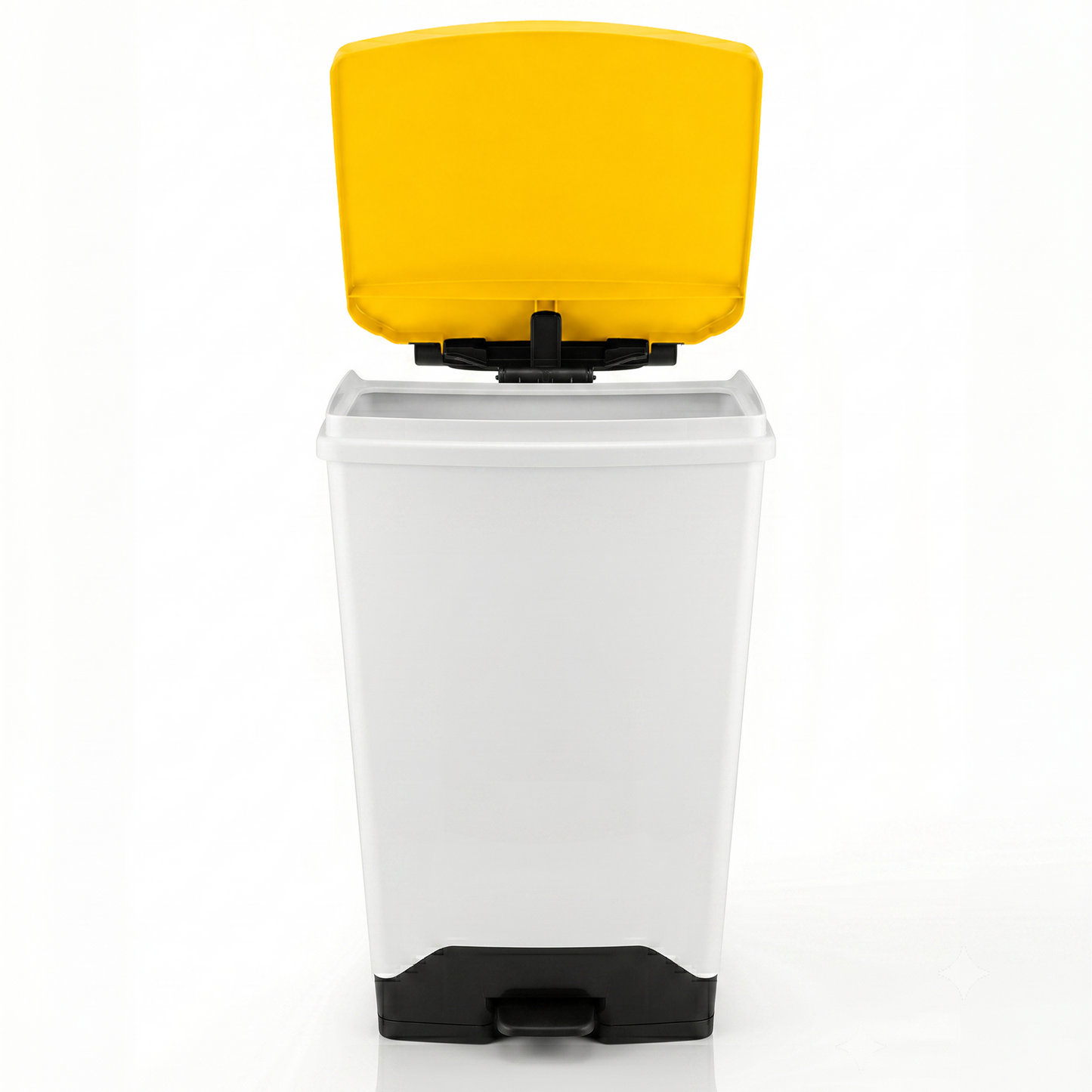 70 Litre Fire Retardant Plastic Sack Holder with Yellow Lid for NHS Healthcare Waste