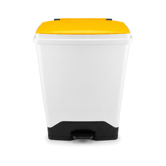 42 Litre Fire Retardant Plastic Sack Holder with Yellow Lid for NHS Healthcare Waste