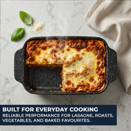 3.4L medium roasting dish cooking lasagne