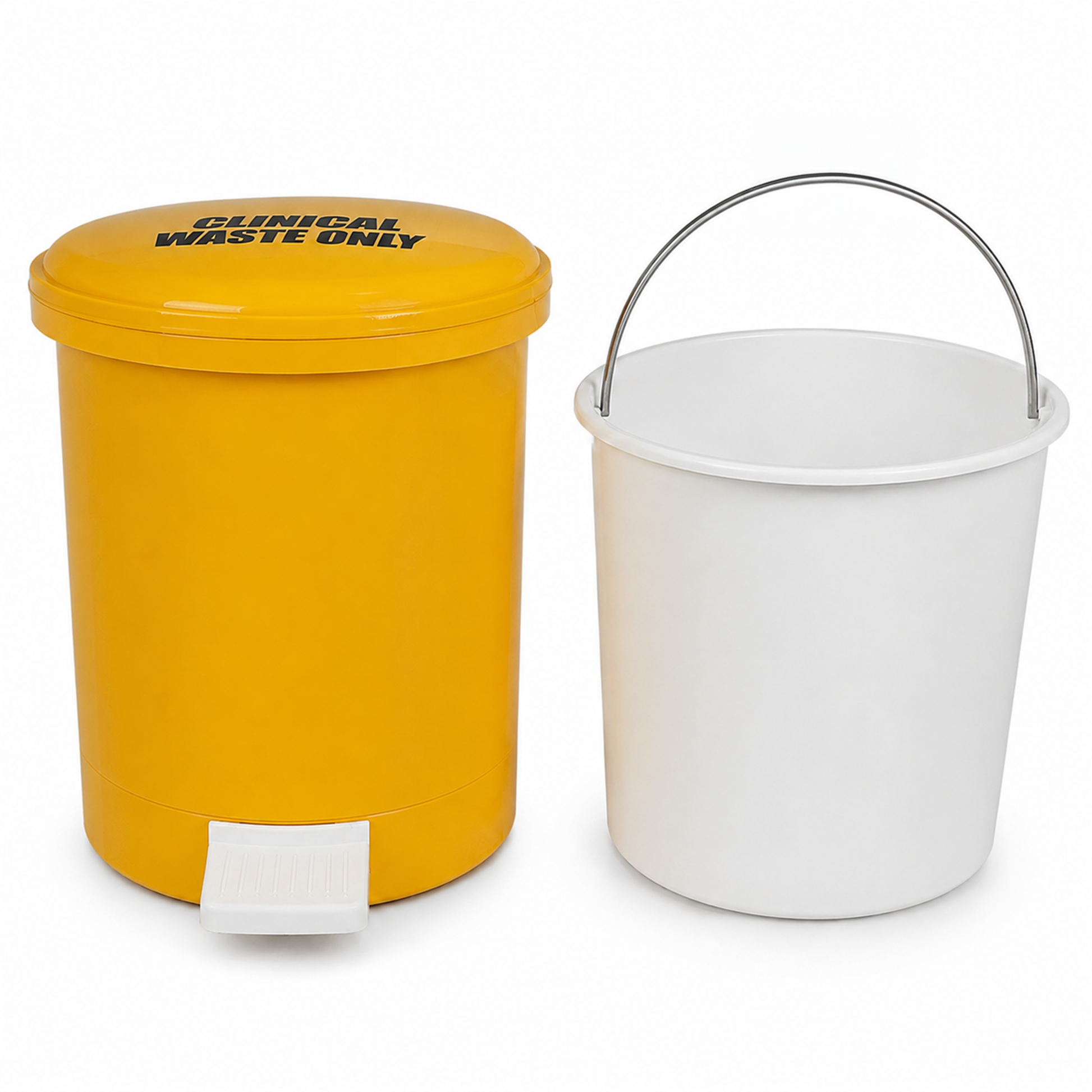 Multi room clinical waste bin set for commercial healthcare spaces